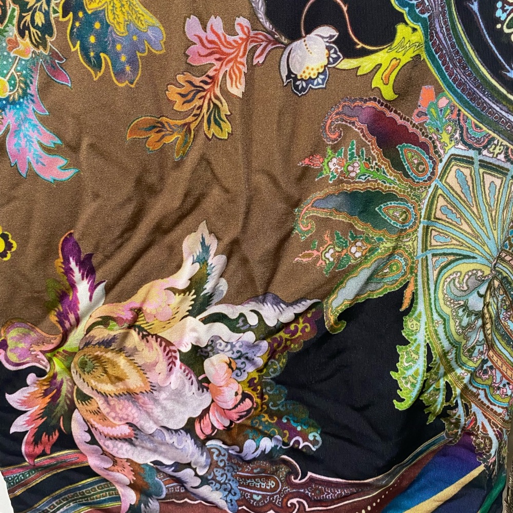 Sky Dress women’s large Mini multicolored floral cuff Bodycon long sleeves - Picture 12 of 14